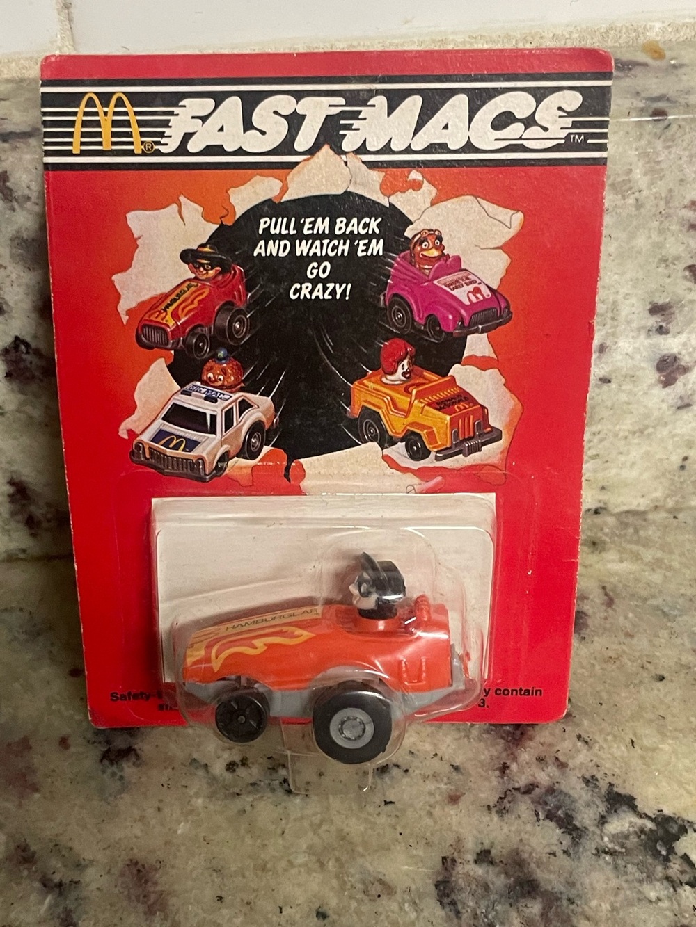 Vintage McDonald's Happy Meal toy from the "Fast Macs" series roadster collect